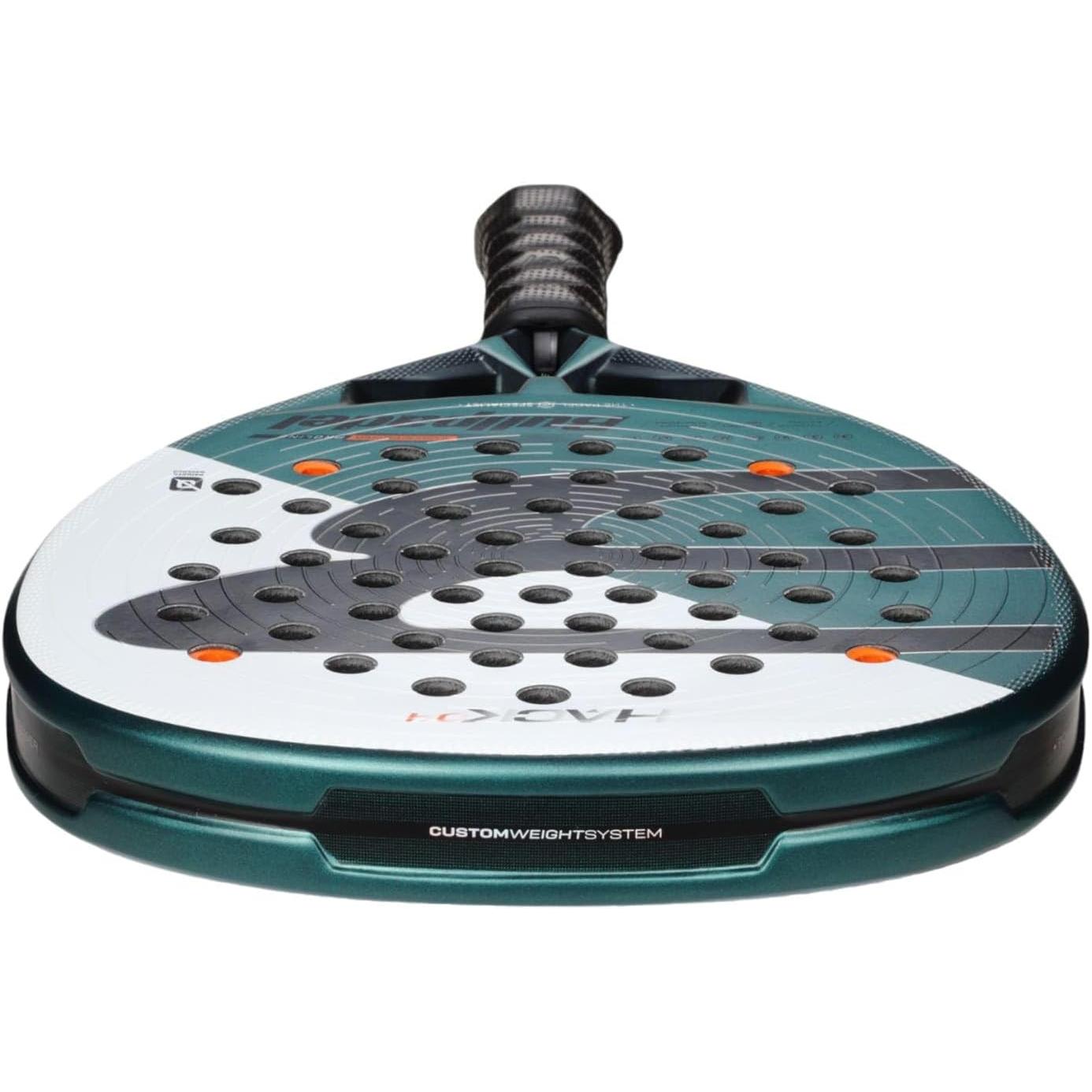 Pala de pádel HACK 04 2025 Paquito Navarro | Pala Padel Profesional en Forma Diamante | TriCarbon 3D & MultiEva Core | Aerodinámica Canal Total y Estabilidad TriCore| Potencia y Control de