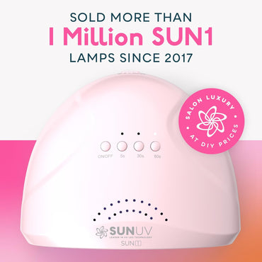 Luz UV para uñas de gel | 3 ajustes de temporizador | lámpara LED profesional | Sensor automático | Color rosa
