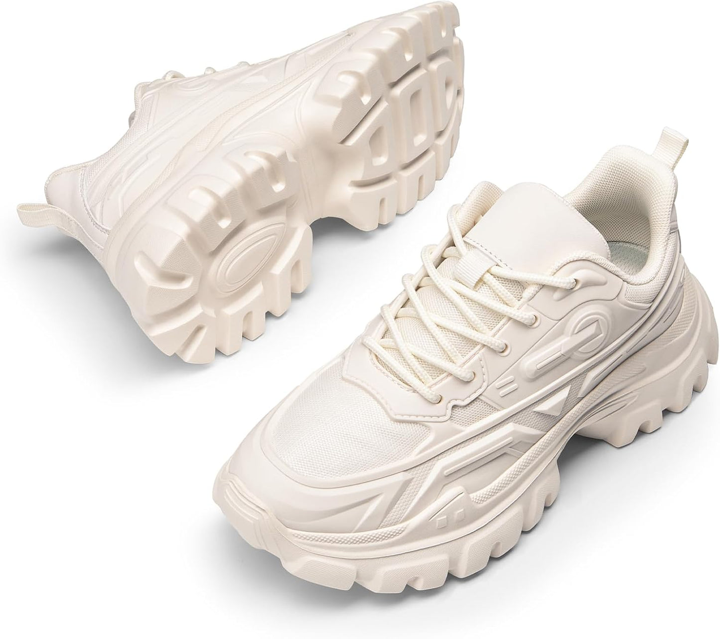 Zapatillas Mujer DREAM PAIRS Chunky | Sneakers Plataforma Bold con Cordones | Moda Casual y Cómoda