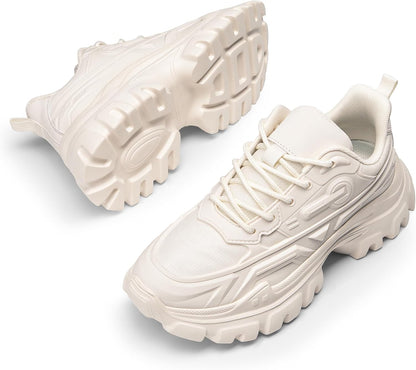 Zapatillas Mujer DREAM PAIRS Chunky | Sneakers Plataforma Bold con Cordones | Moda Casual y Cómoda