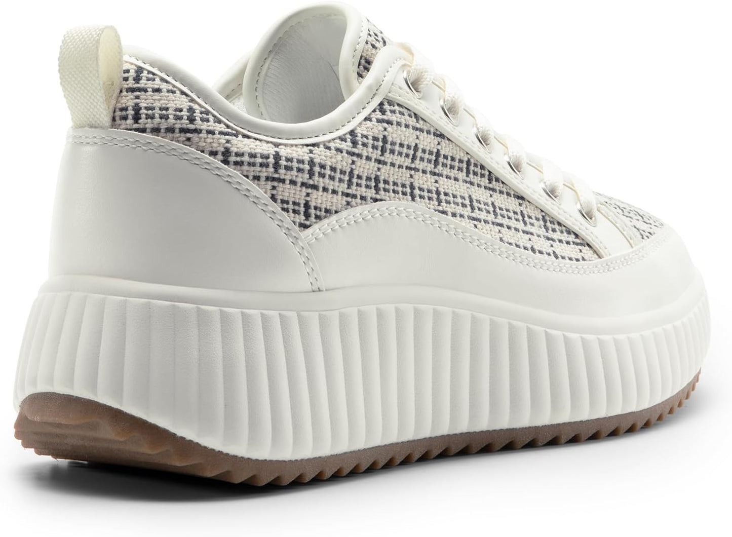 DREAM PAIRS Women Platform Chunky Lightweight Comfortable Casual Lace-Up Sky Walking Fashion Sneakers