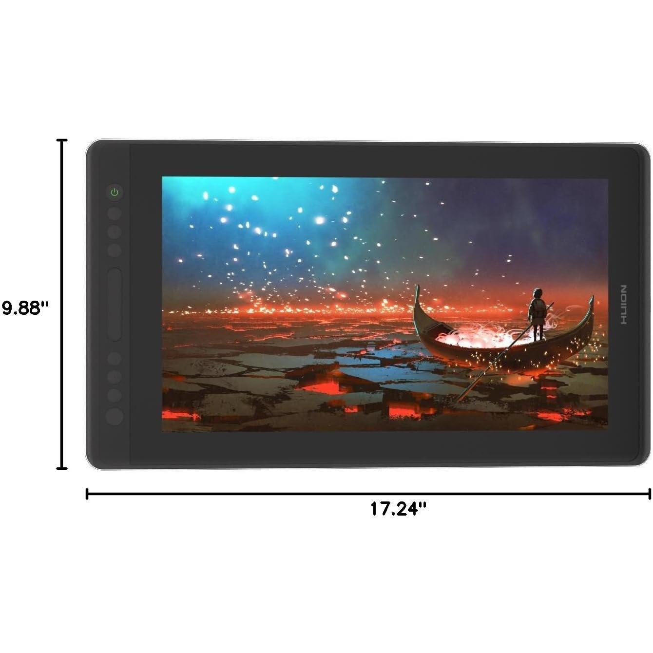 Tablet Pro 16 | Tablet de dibujo con pantalla | Lápiz | Vidrio antirreflejo | 6 teclas de acceso directo | Tableta gráfica para dibujar