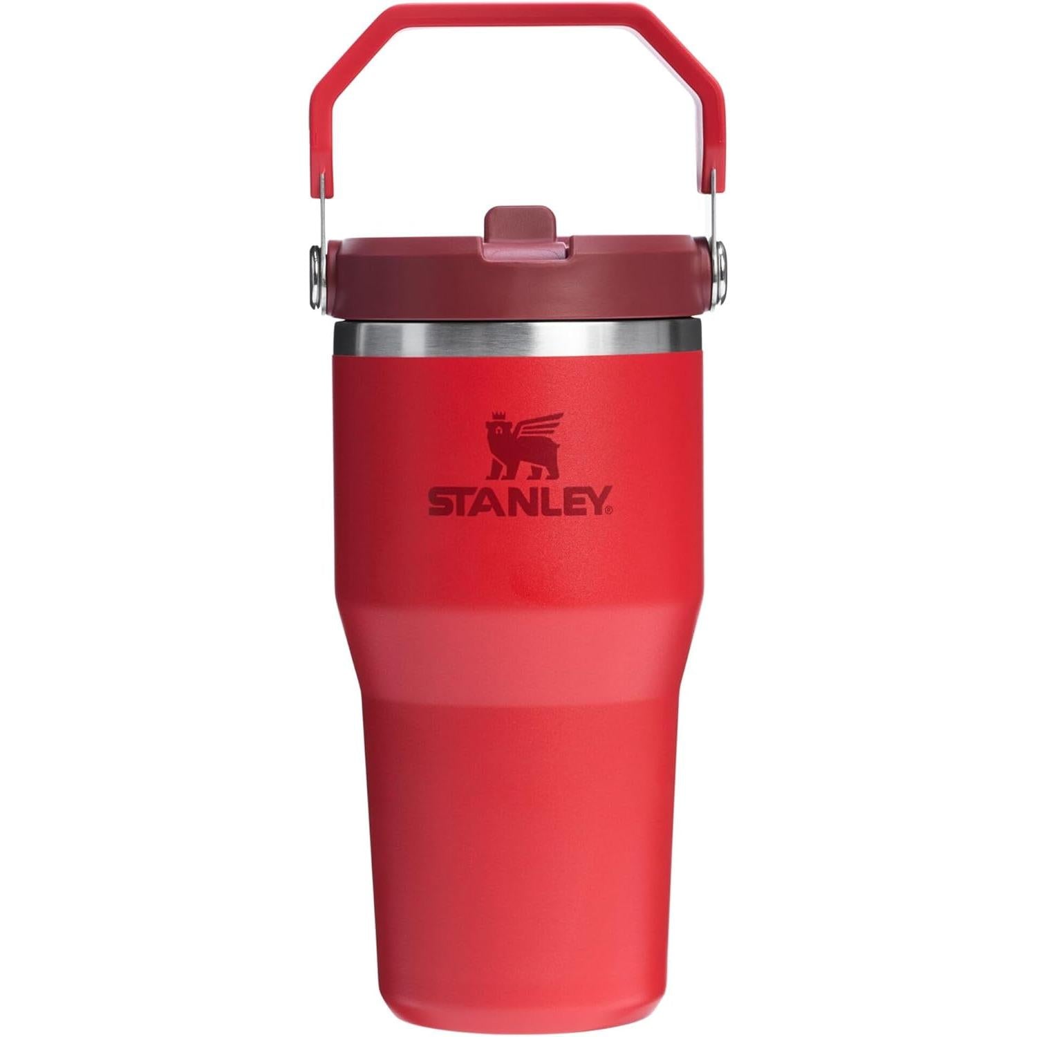 Iceflow Stainless Steel Tumbler with Straw - Vacuum Insulated Water Bottle for Home, Office or Car - Reusable Cup with Straw Leak Resistant Flip - Cold for 12 Hours or Iced for 2 Days (Polar)