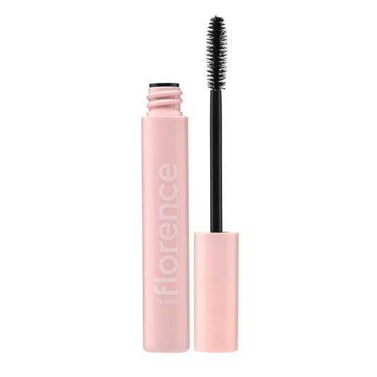 Florence by Mills Up a Notch Volumizing Mascara | Máscara de Pestañas Negra de Volumen y Longitud – Fórmula Vegana & Cruelty Free, 10.5 g