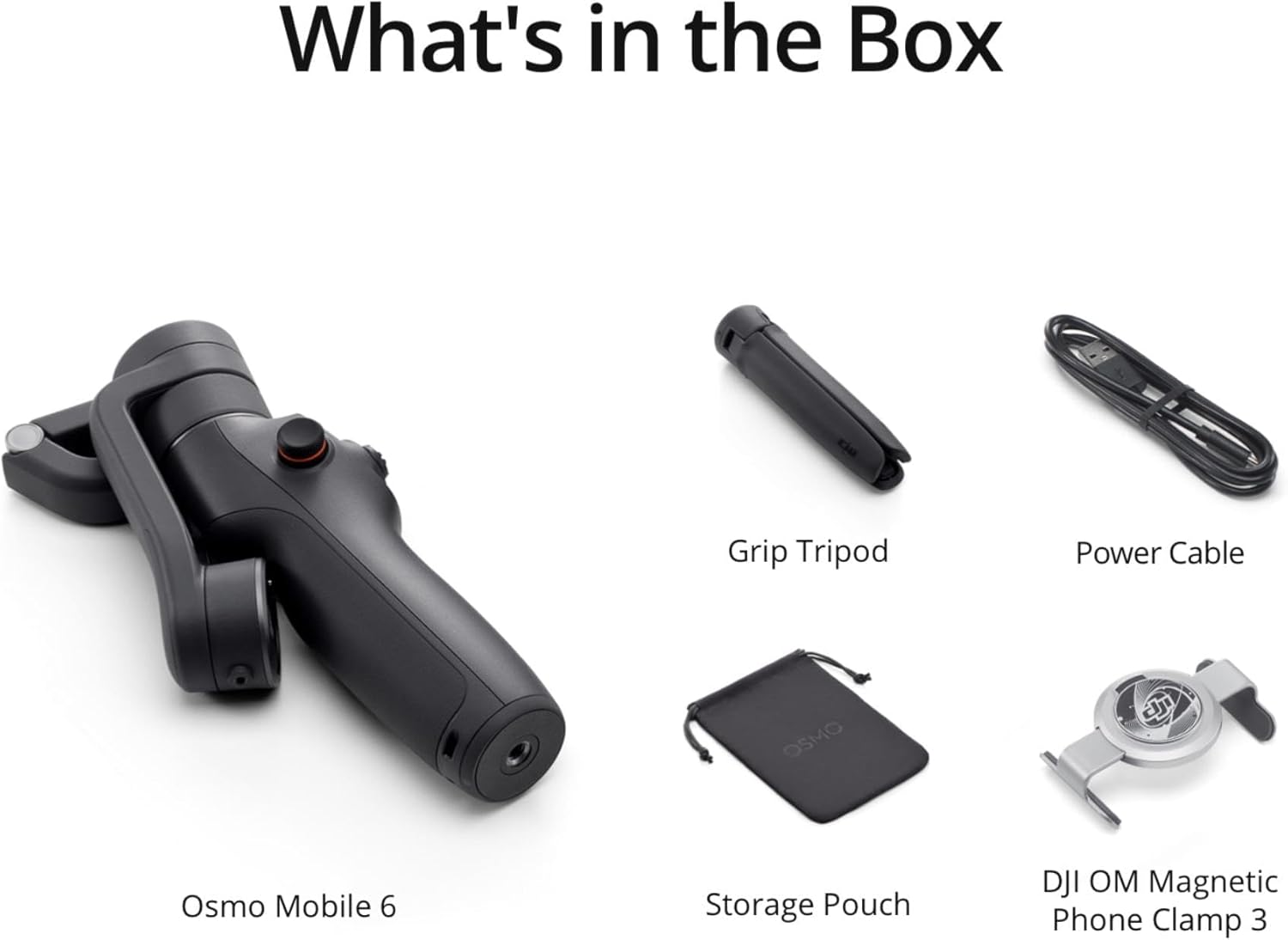 DJI Osmo Mobile 6 Estabilizador Gimbal para Smartphone – 3 Ejes, Seguimiento Inteligente, Palo Extensible Integrado, Control desde Smartwatch, Portátil y Plegable – Slate Gray