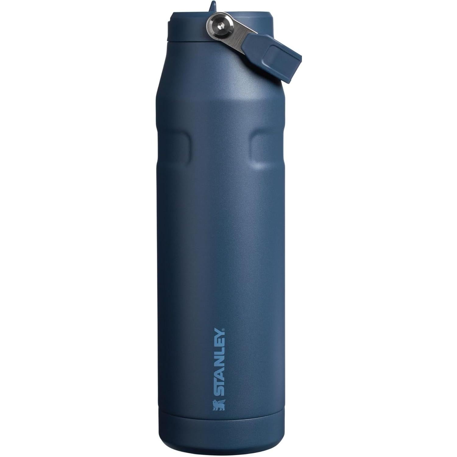 Iceflow Flip Straw 2.0 Water Bottle 36 Oz | Built-In Straw with Larger Opening | Lightweight and Leak Resistant | Insulated Stainless Steel | Bpa-Free | Rose Quartz