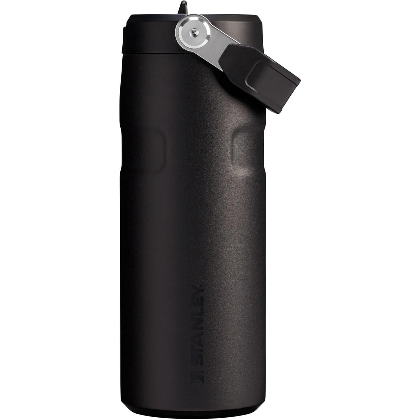Iceflow Flip Straw 2.0 Water Bottle 16 OZ | Built-In Straw with Larger Opening | Lightweight & Leak-Resistant | Insulated Stainless Steel | Bpa-Free | Ash
