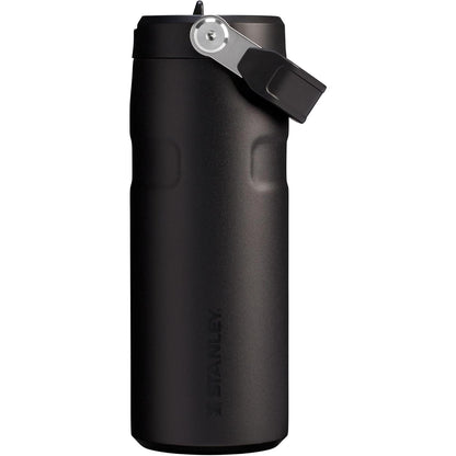 Iceflow Flip Straw 2.0 Water Bottle 16 OZ | Built-In Straw with Larger Opening | Lightweight & Leak-Resistant | Insulated Stainless Steel | Bpa-Free | Ash