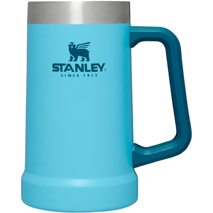 Stay-Chill Beer Stein 24 Oz | Heavy Duty Big Grip Handle | Beer Tumbler Drink Cup, Holds 2 Cans | Insulated Stainless Steel Party Mug | Bpa-Free | Matte Black