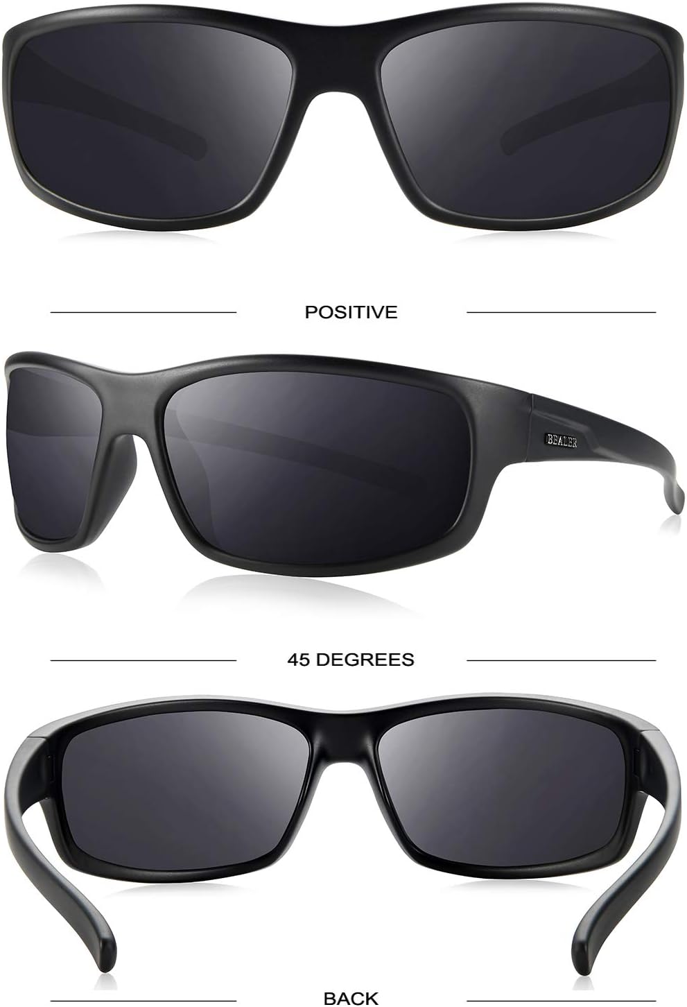 Gafas de Sol Deportivas Polarizadas para Hombre – Montura TR90 Ultraligera, Protección UV400, Ideales para Conducir, Ciclismo y Pesca