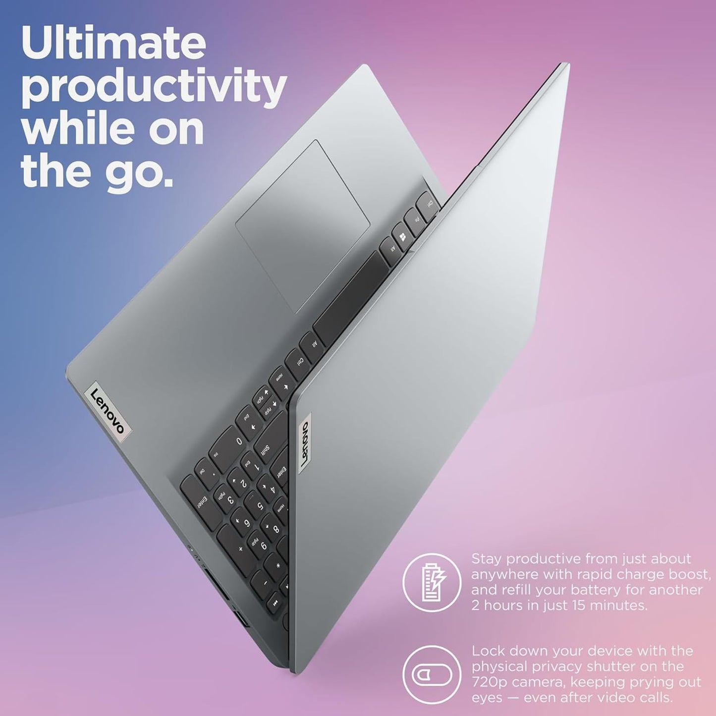 Premium Series Ideapad Laptop | Latest Model | 12GB RAM | 256GB SSD | 1 Year Office 365 W/ 1TB Cloud Storage | Intel Core | 15.6" | Numeric Keypad | Wifi 6 | Win 11 | W/Wowpc Recovery USB