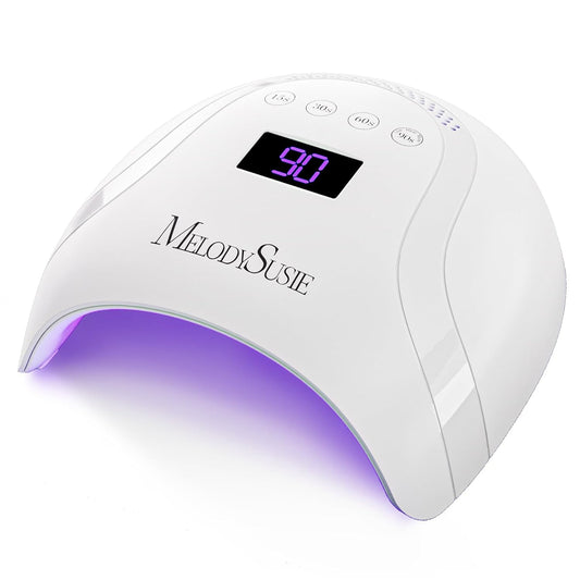  Lámpara de uñas LED UV profesional | Secado rápido con sensor automático | 4 temporizadores | pantalla LCD
