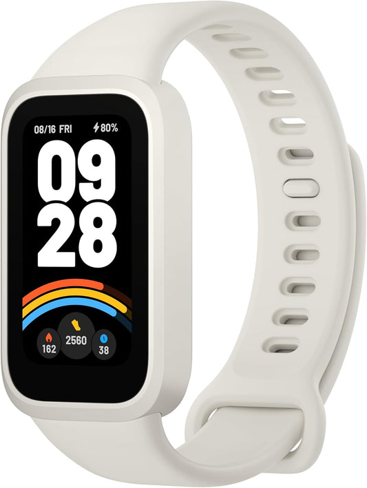 Smart Band 9 Active Global | Pantalla 1.47", 60 Hz | Hasta 18 días de batería | 50 modos deportivos | Salud 24/7 | 5 ATM (blanco)