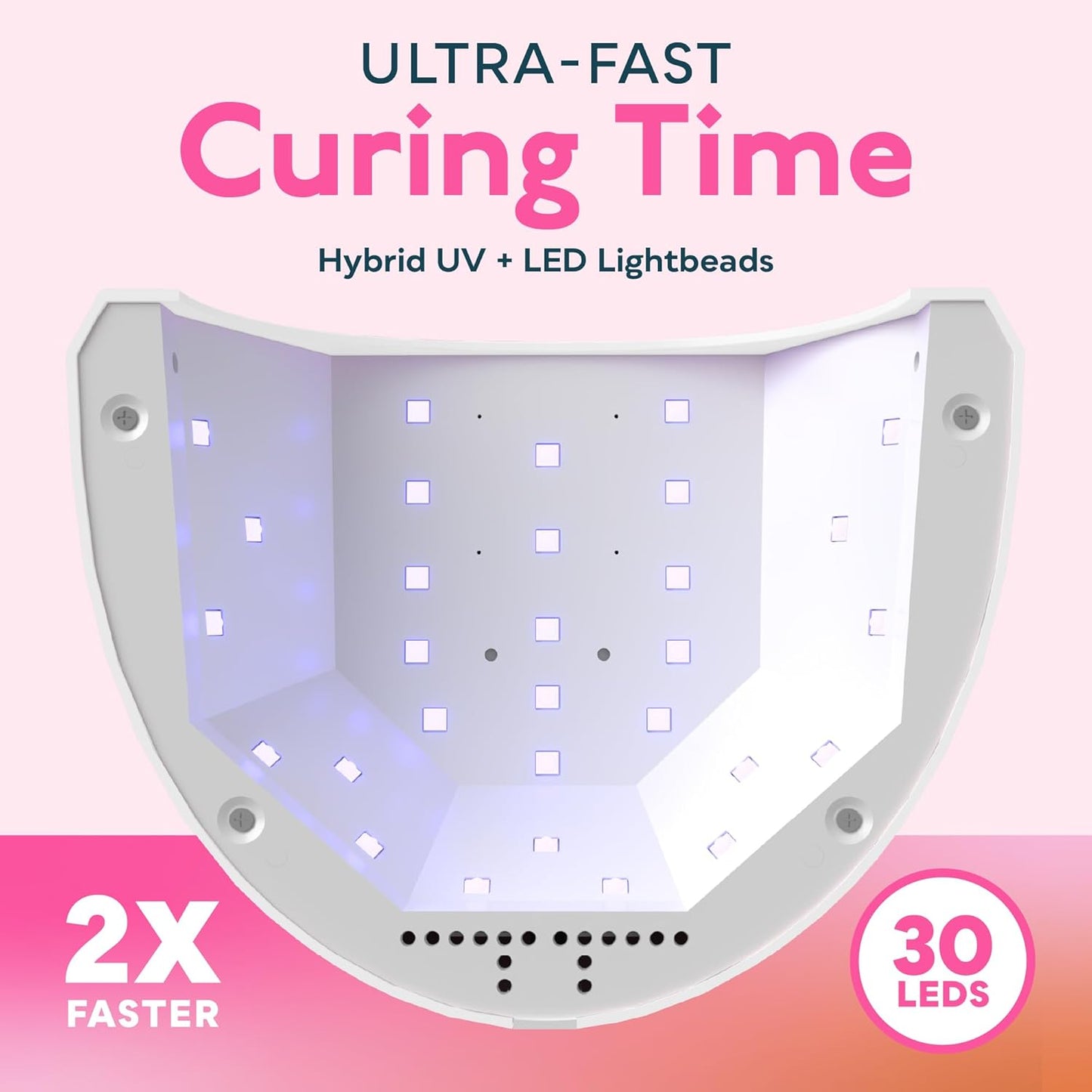 Lámpara de uñas LED UV | Luz de gel para esmalte de uñas | 3 temporizadores