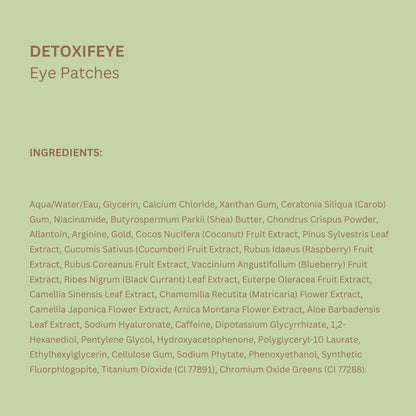 Pixi DetoxifEYE – Parches de Hidrogel para Ojos (30 pares / 60 unidades)