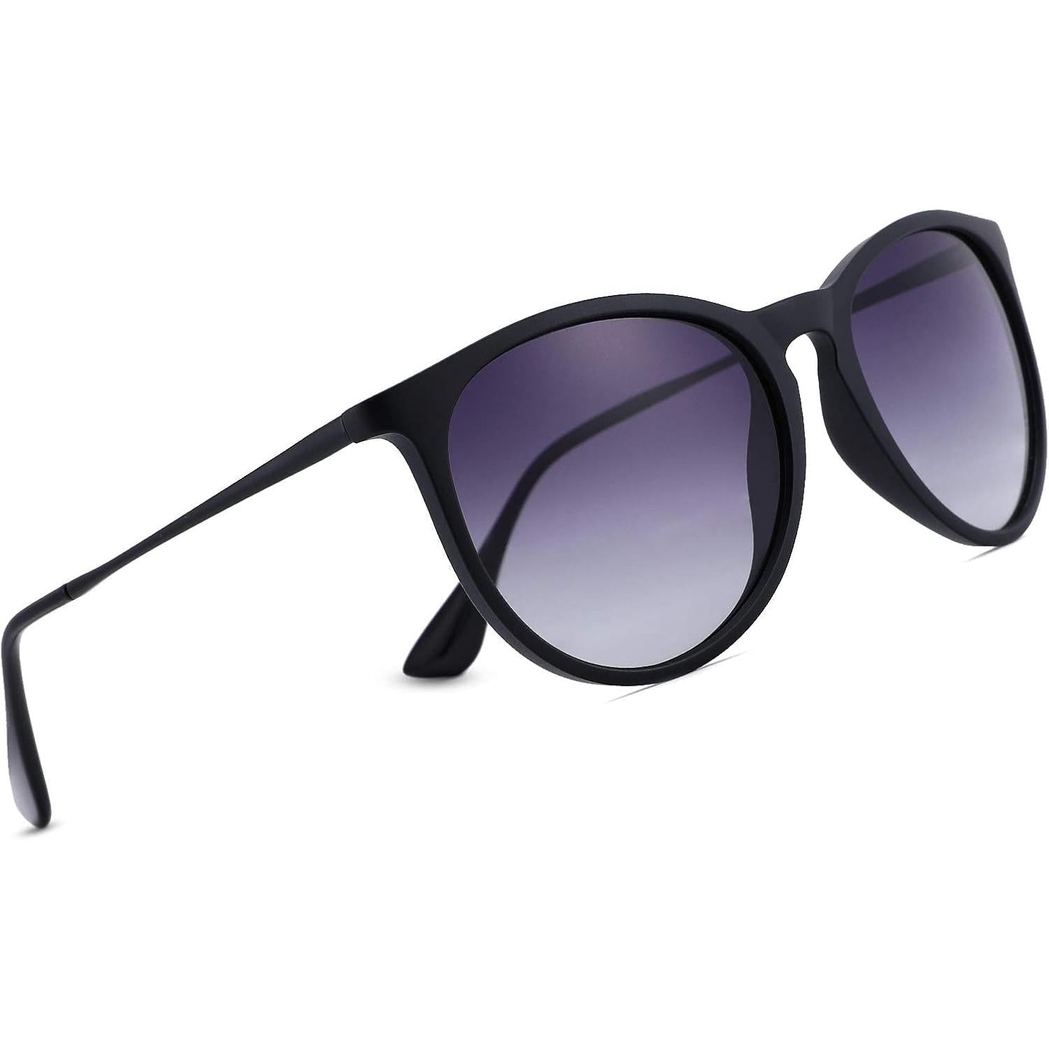 Pro Acme Polarized Sunglasses for Women Men Classic round 100% UV Protection Lightweight TR90 Unbreakable Frame Sunglasses