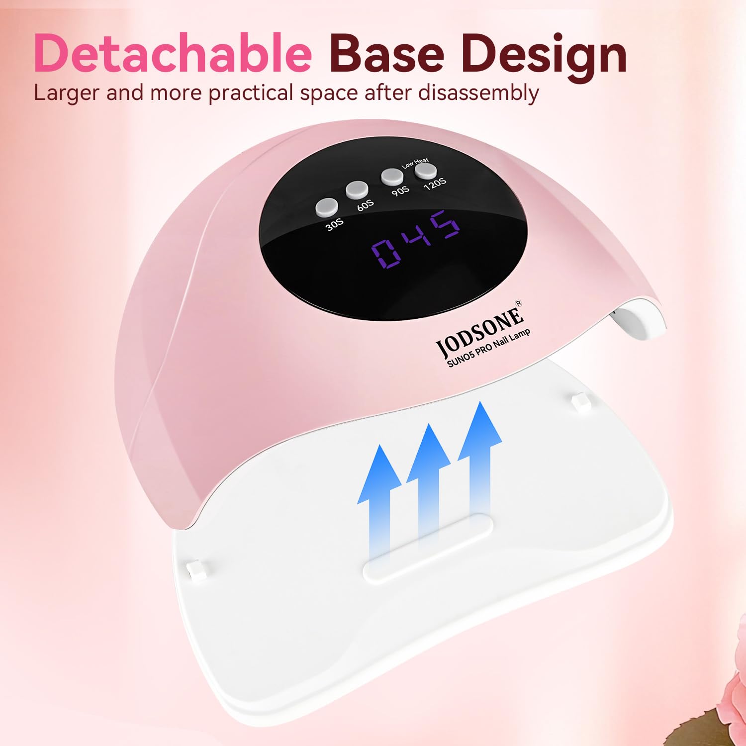 Lámpara UV LED para uñas | Color Rosa | 4 Tiempos | Sensor automático 