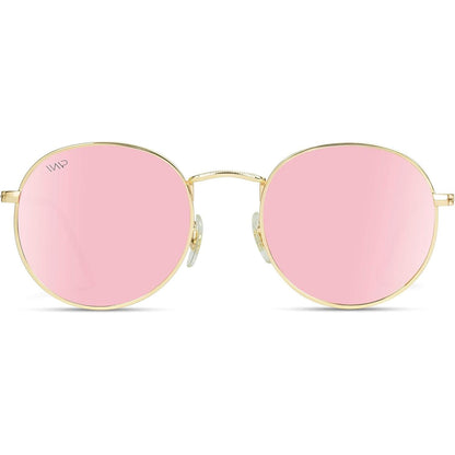 Anteojos de Sol Redondos con Lentes Espejados – Unisex, Retro y Modernos, Protección UV400