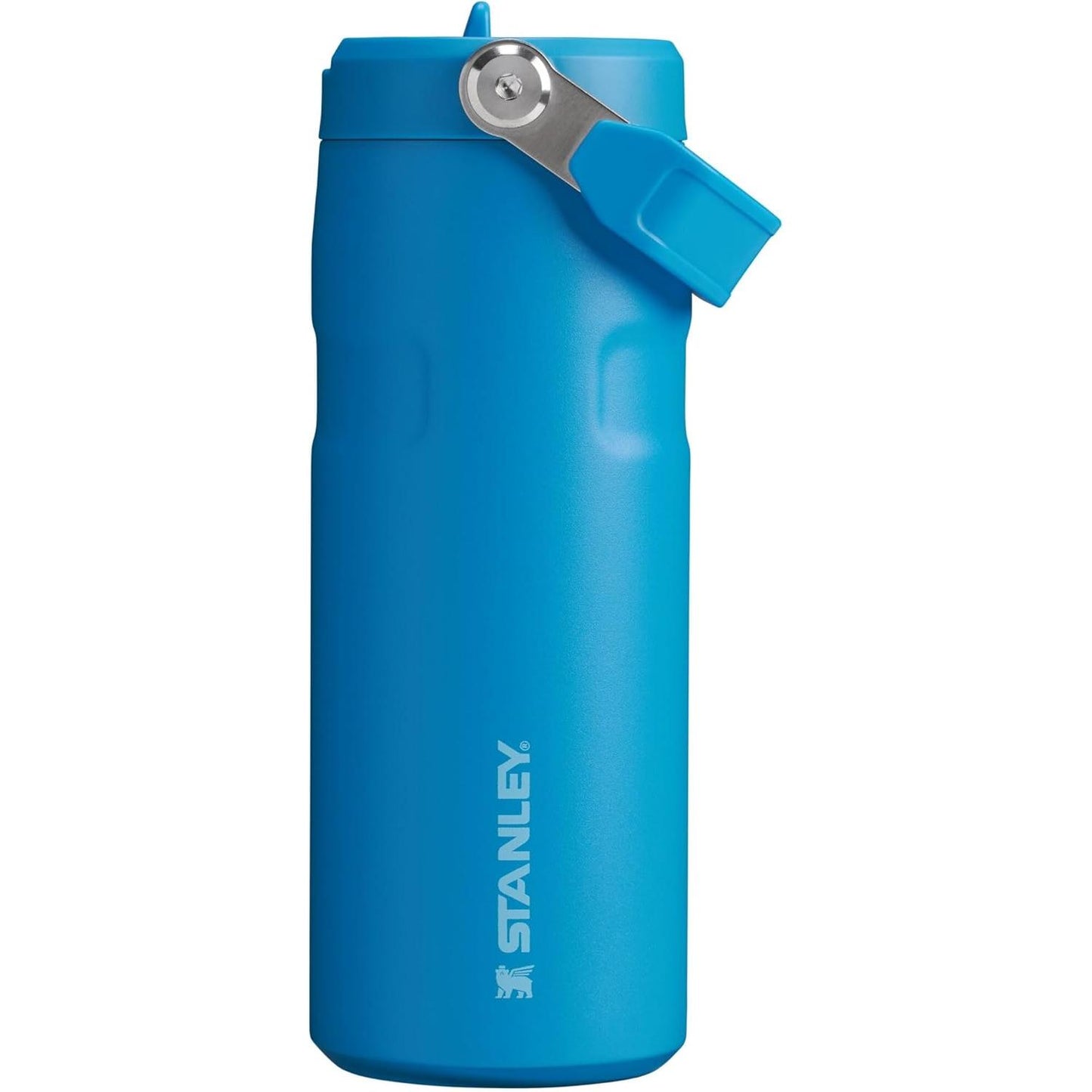 Iceflow Flip Straw 2.0 Water Bottle 16 OZ | Built-In Straw with Larger Opening | Lightweight & Leak-Resistant | Insulated Stainless Steel | Bpa-Free | Ash