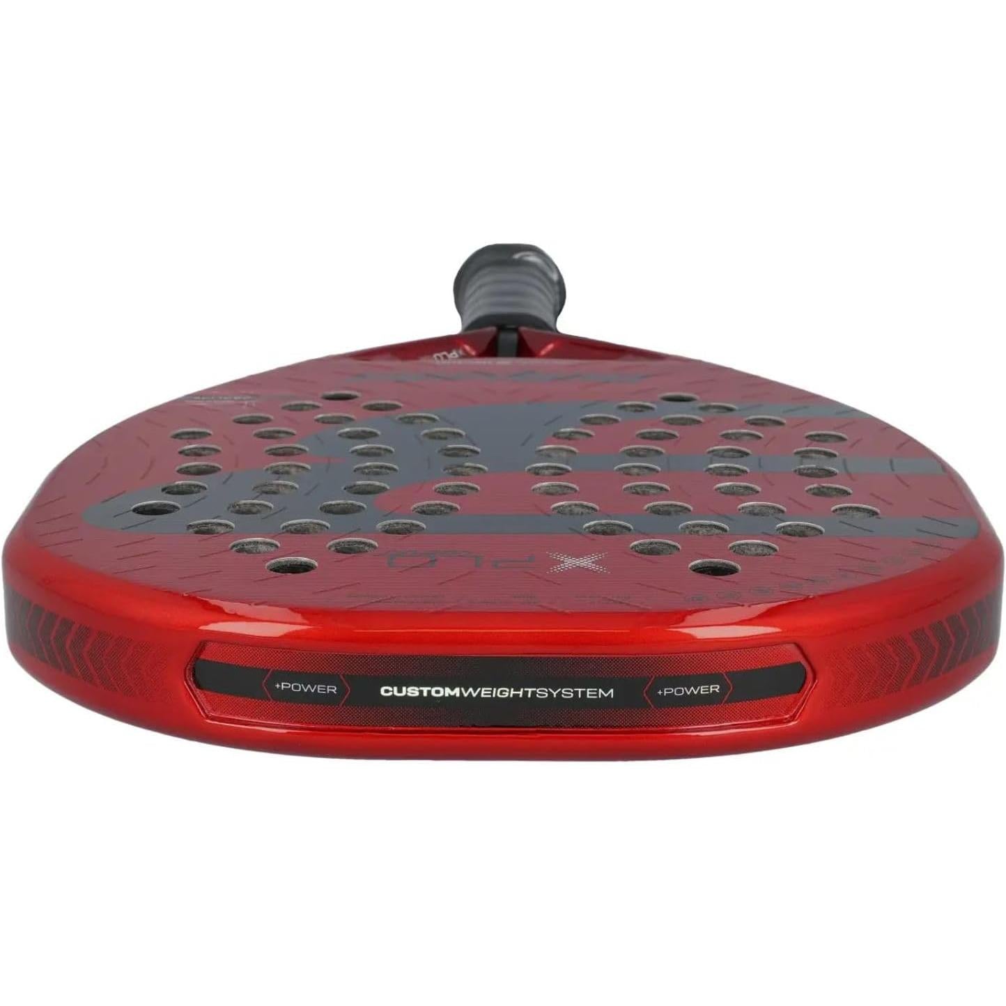 Padel Racket XPLO Comfort 2025 | Advanced Fibrix Fiber Pala Padel | GEOSHAPE for Explosive Power & High Balance | Air Power Racket Enhanced Aerodynamics | Wave System & Smart Holes Design