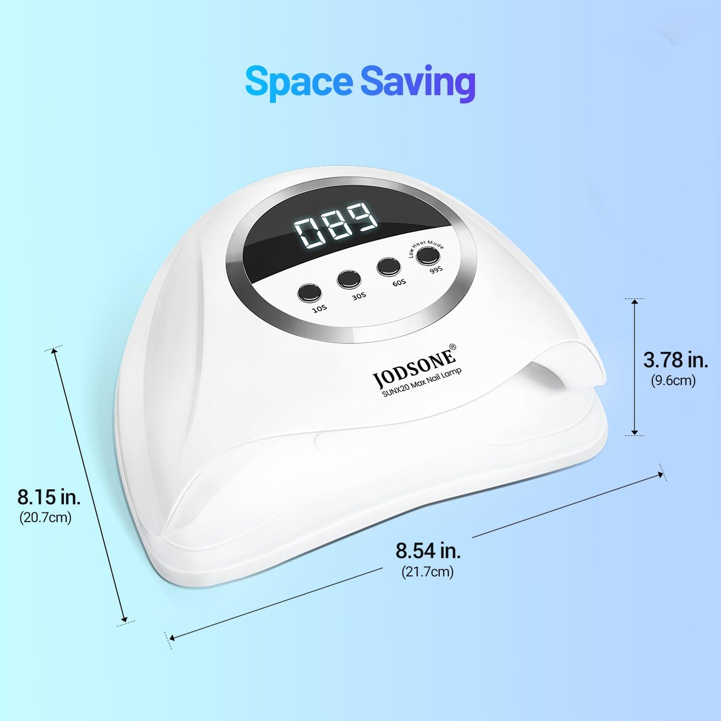 Lámpara de uñas LED UV | 320 W | 72 luces | Sensor automático | 4 temporizadores