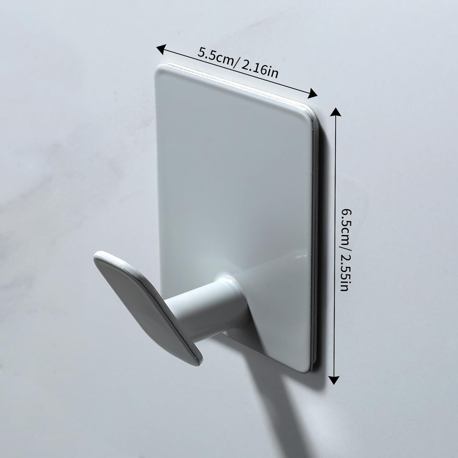 Ganchos adhesivos | Paquete de 4 ganchos de pared para toallas/abrigos | Para baño o cocina | Color: Gris