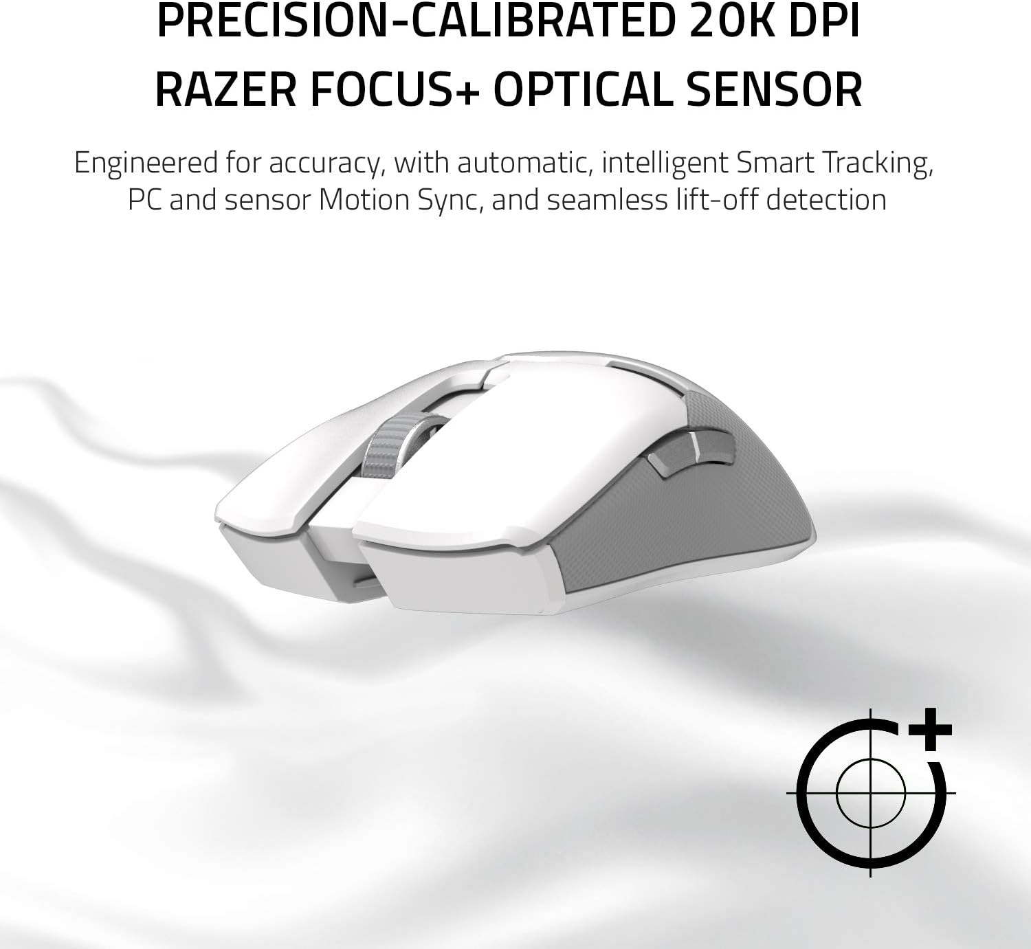 Razer Viper Ultimate – Mouse Gamer Inalámbrico Ultraliviano con Base de Carga RGB, Mercury White