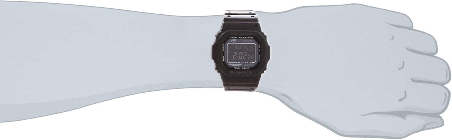 Casio G-Shock GW-M5610-1BJF | Reloj Digital Solar para Hombre | Multibanda 6 & Shock Resistant