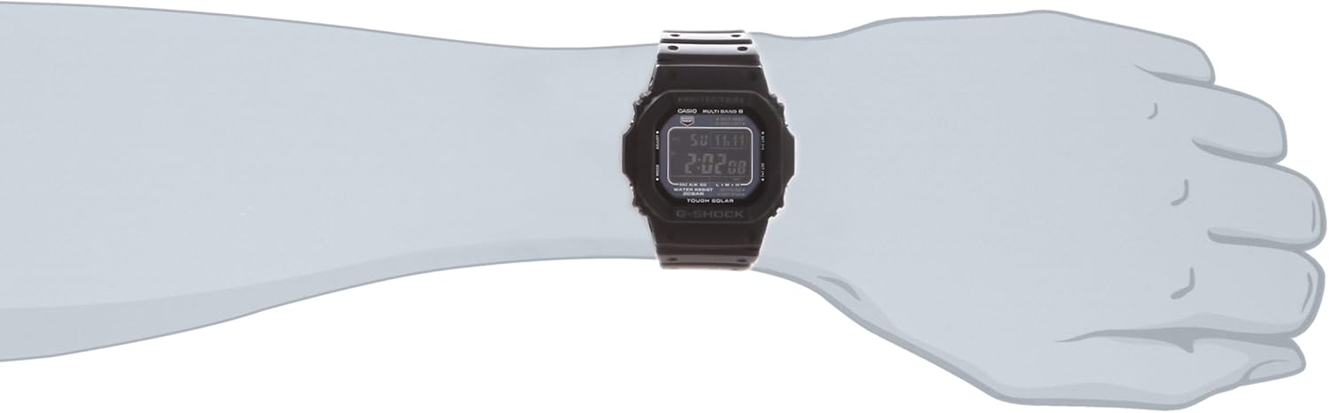 Casio G-Shock GW-M5610-1BJF | Reloj Digital Solar para Hombre | Multibanda 6 & Shock Resistant