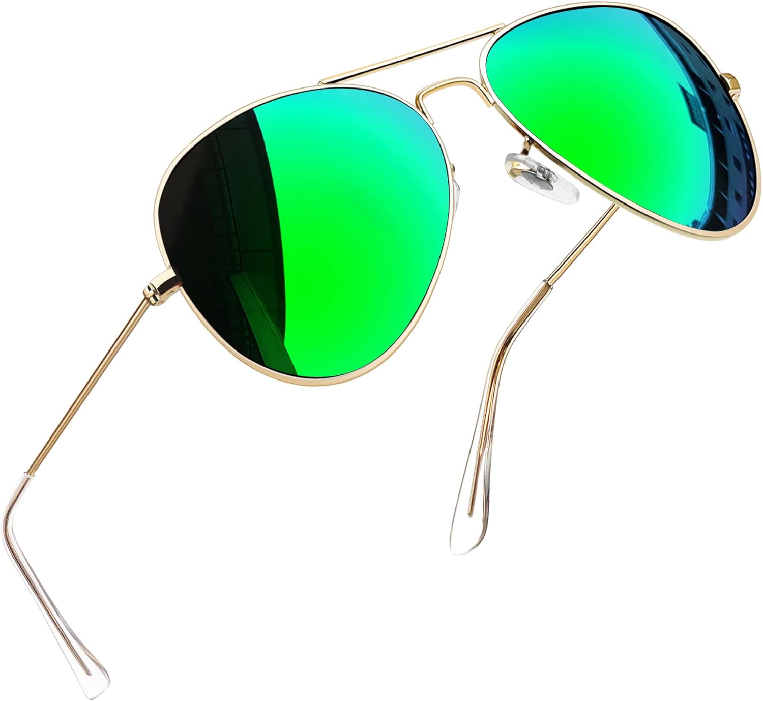 Joopin Lentes de Sol Aviador Metálicos Polarizados – Estilo Clásico Militar UV400