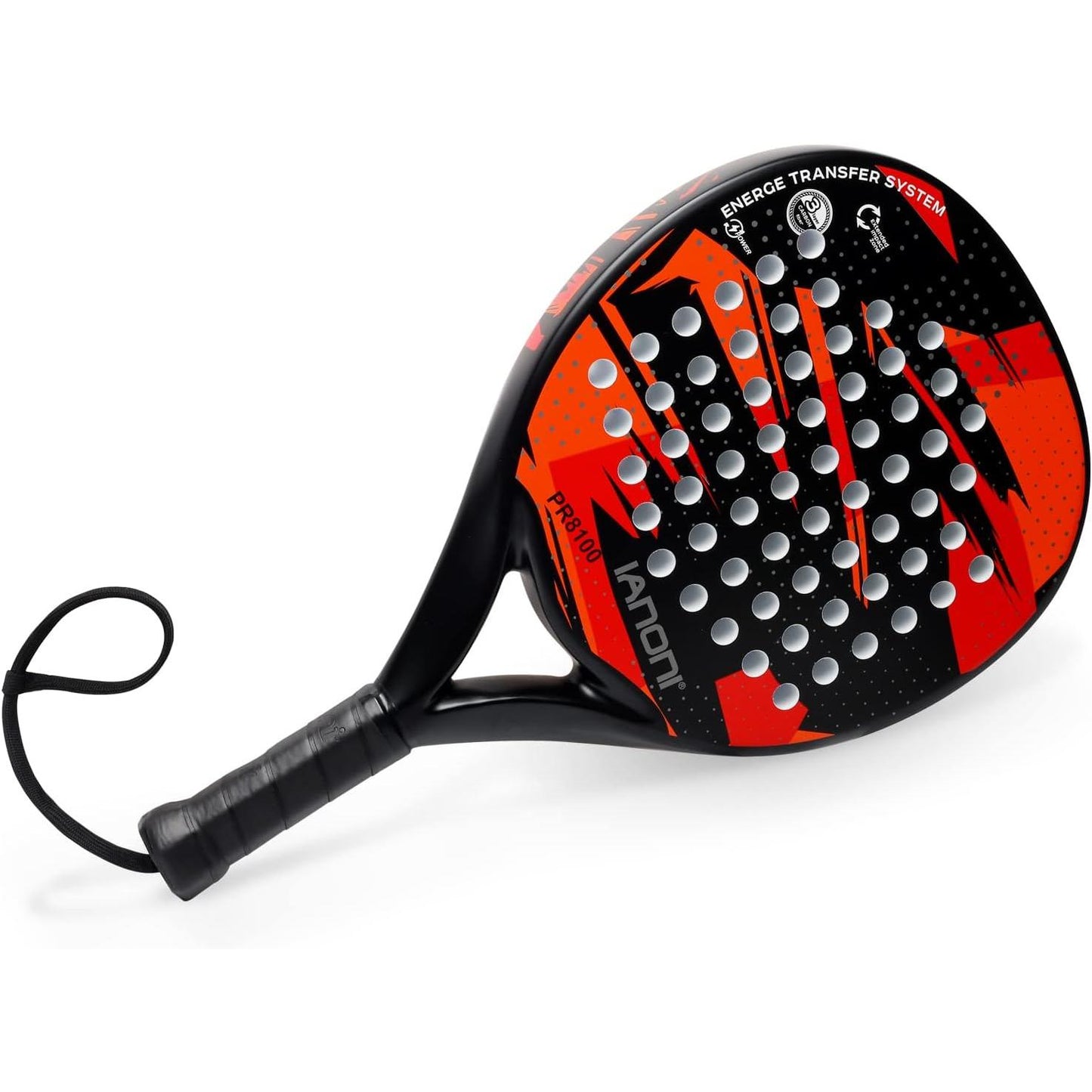 Padel Racket Carbon Fiber Surface with EVA Memory Flex Foam Core Lightweight Padel Racquet