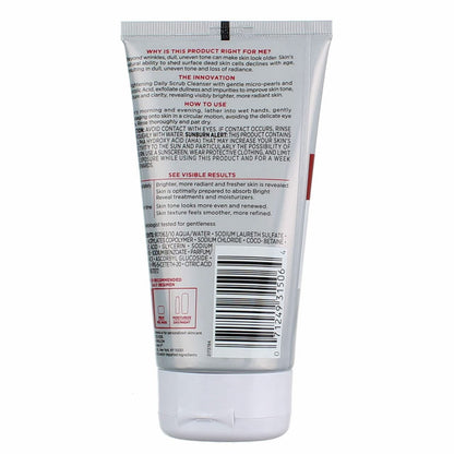 L’Oréal Paris Bright Reveal | Limpiador Exfoliante Diario con Ácido Glicólico – Ilumina y Mejora Tono