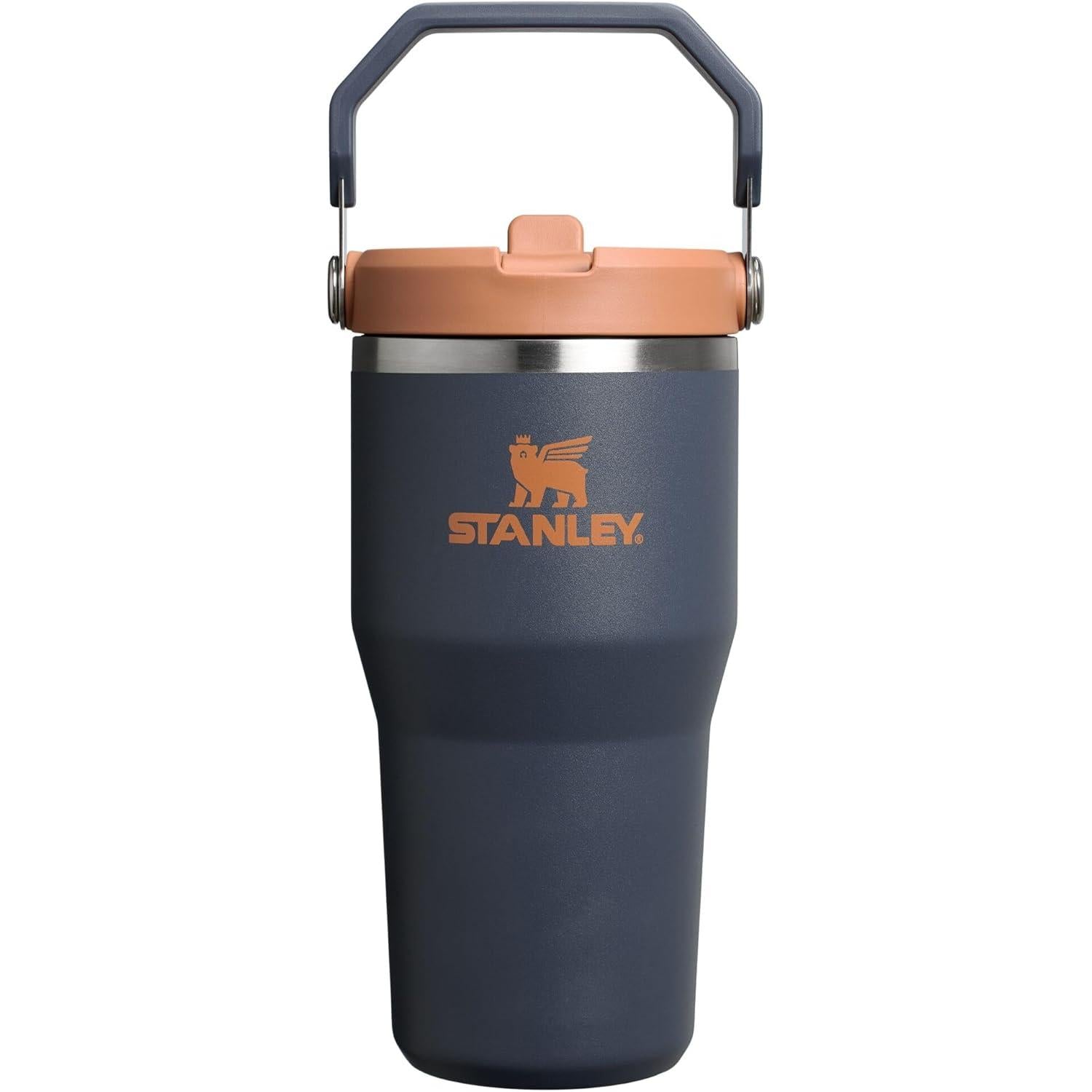 Iceflow Stainless Steel Tumbler with Straw - Vacuum Insulated Water Bottle for Home, Office or Car - Reusable Cup with Straw Leak Resistant Flip - Cold for 12 Hours or Iced for 2 Days (Polar)