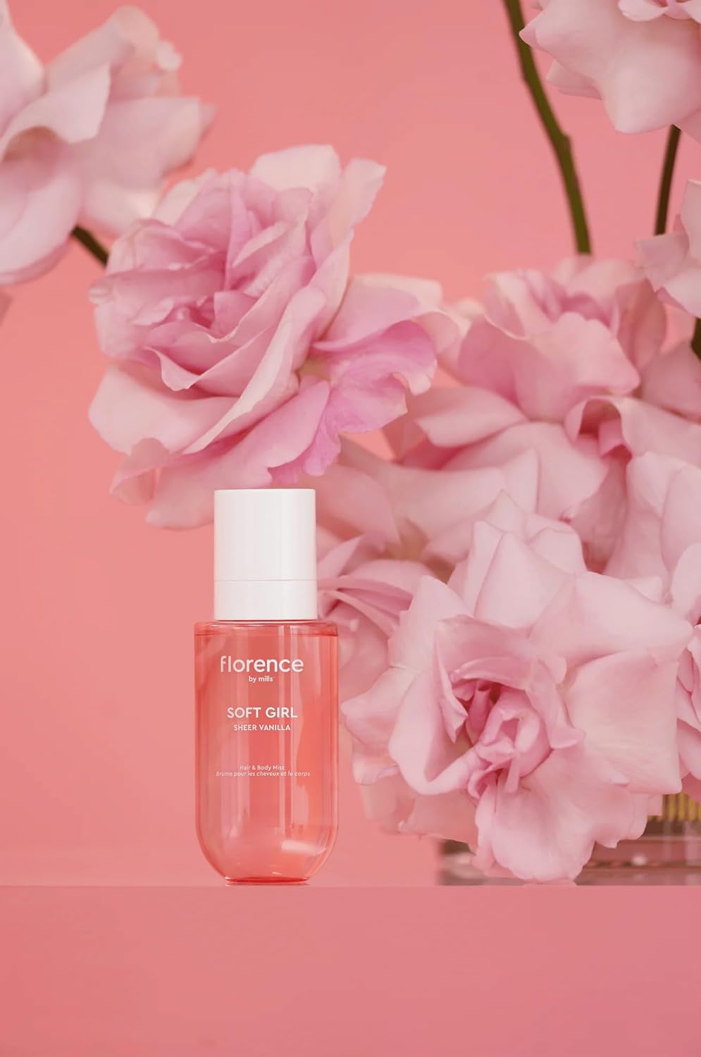 Florence by Mills Soft Girl Sheer Vanilla Hair & Body Mist | Body Splash Dulce & Ligero con Aroma a Vainilla – Spray para Cuerpo, Cabello y Ropa