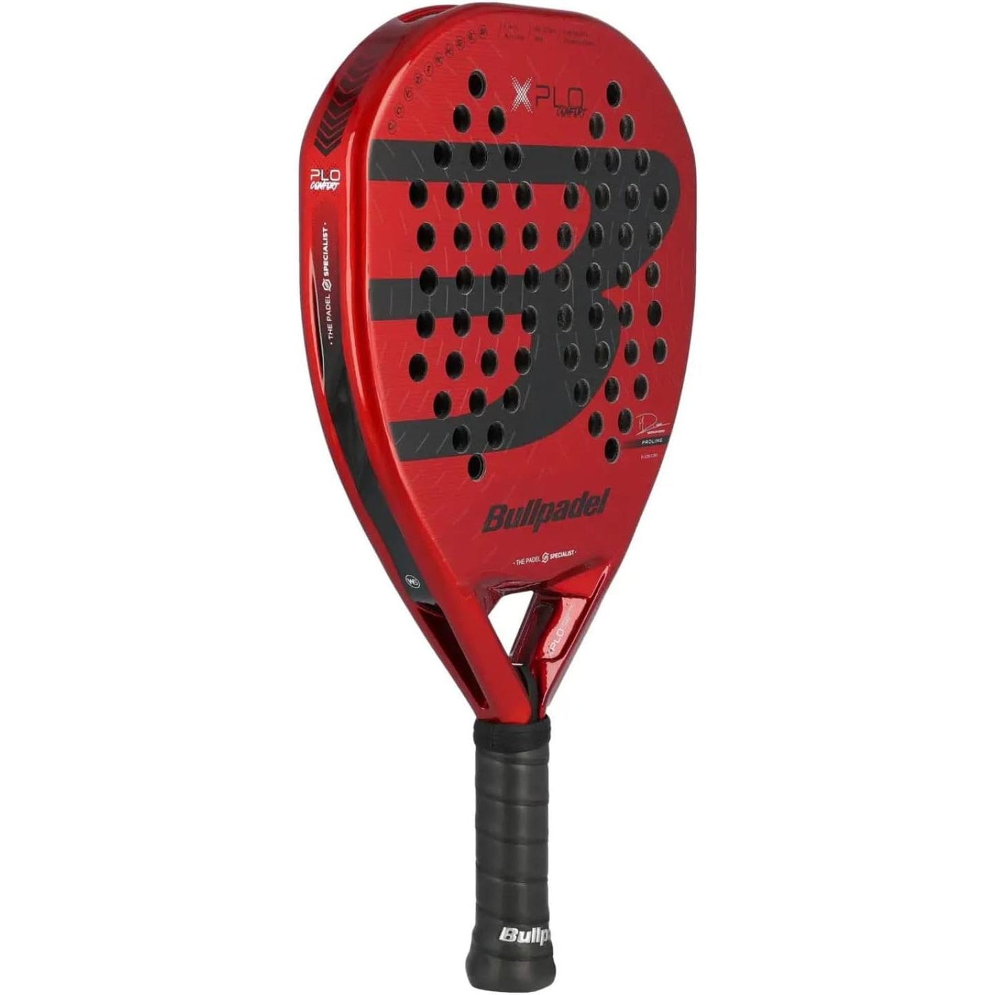 Padel Racket XPLO Comfort 2025 | Advanced Fibrix Fiber Pala Padel | GEOSHAPE for Explosive Power & High Balance | Air Power Racket Enhanced Aerodynamics | Wave System & Smart Holes Design
