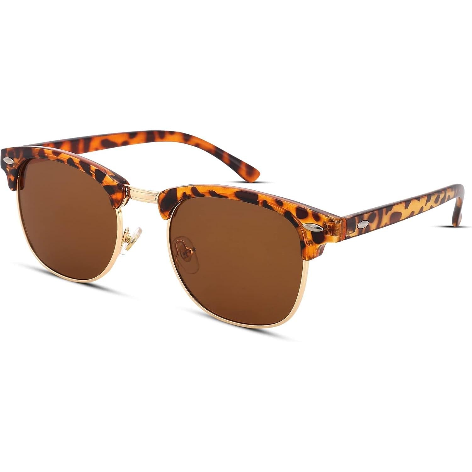 Pro Acme Semi-Rimless Polarized Sunglasses UV 400 Protection for Women Men