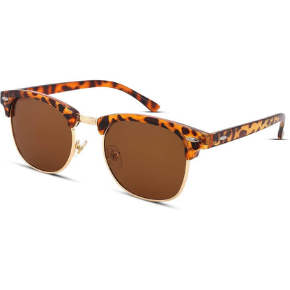 Pro Acme Semi-Rimless Polarized Sunglasses UV 400 Protection for Women Men
