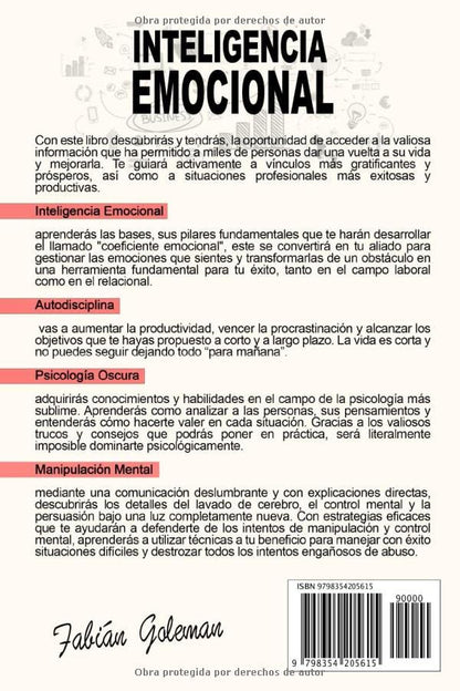 Inteligencia Emocional: 4 Libros en 1 | Autodisciplina + Psicología Oscura + Manipulación + Control de Emociones