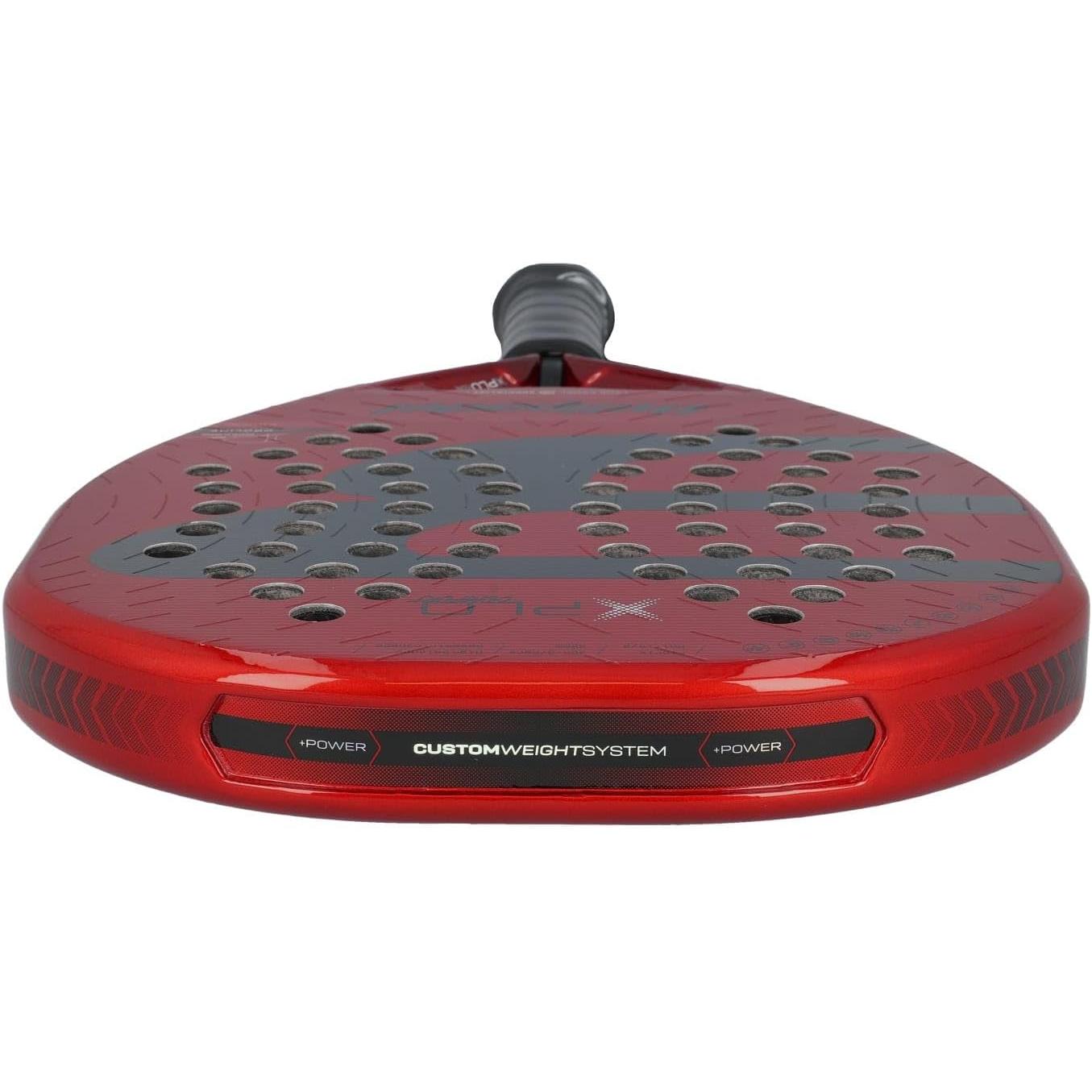 Padel Racket XPLO Comfort 2025 | Advanced Fibrix Fiber Pala Padel | GEOSHAPE for Explosive Power & High Balance | Air Power Racket Enhanced Aerodynamics | Wave System & Smart Holes Design