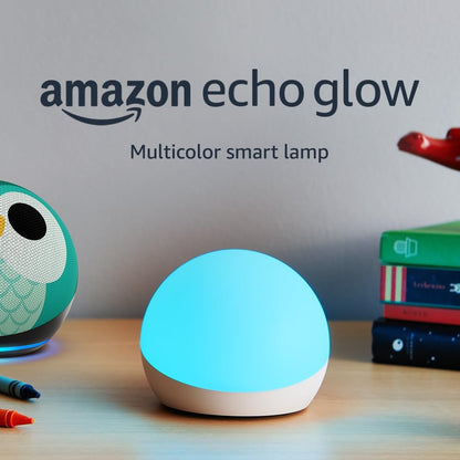 Echo Glow - Multicolor Smart Lamp, Works with Alexa