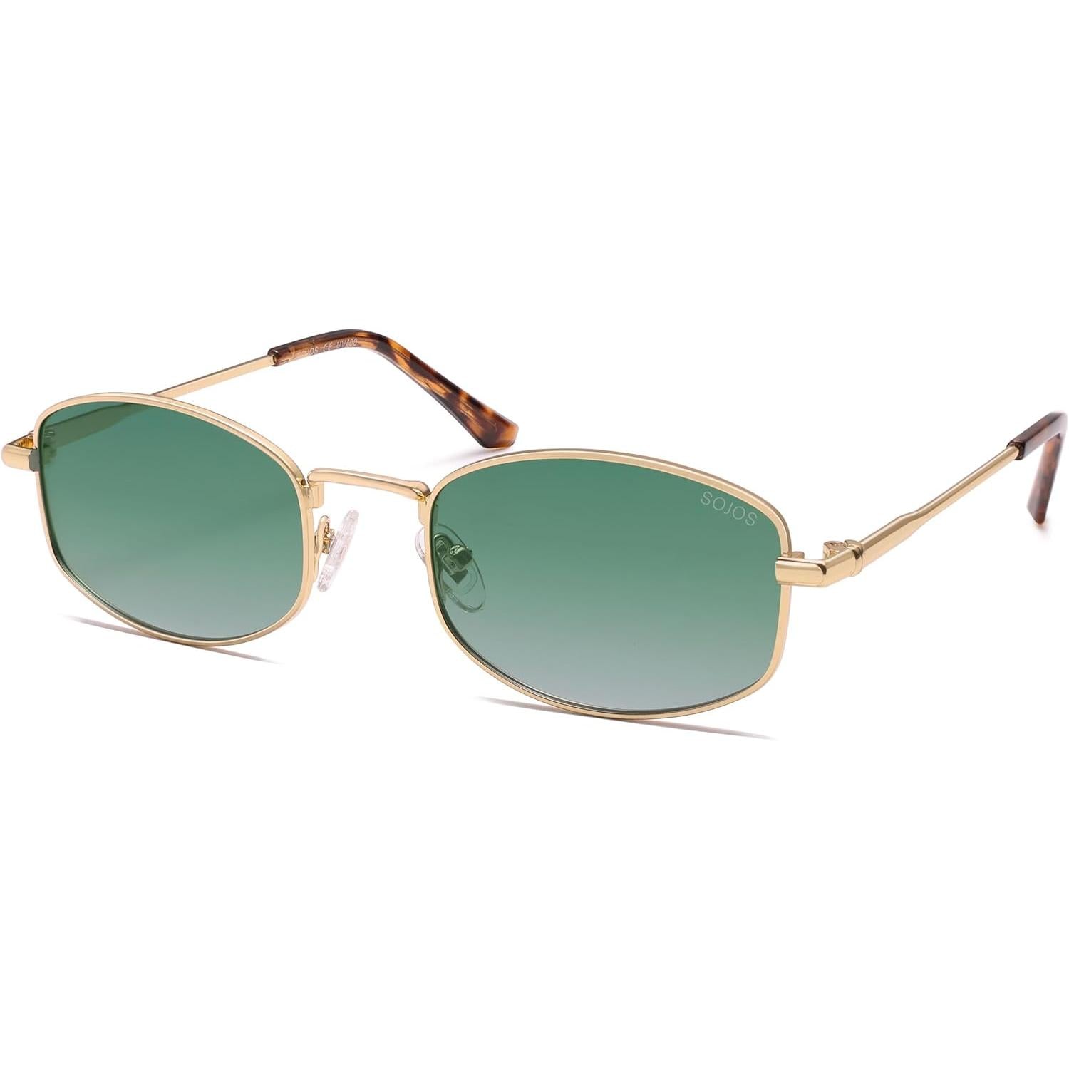 Trendy Oval Polarized Sunglasses for Women Men, Retro Fashion Shades UV400 Protection SJ1258