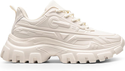 Zapatillas Mujer DREAM PAIRS Chunky | Sneakers Plataforma Bold con Cordones | Moda Casual y Cómoda