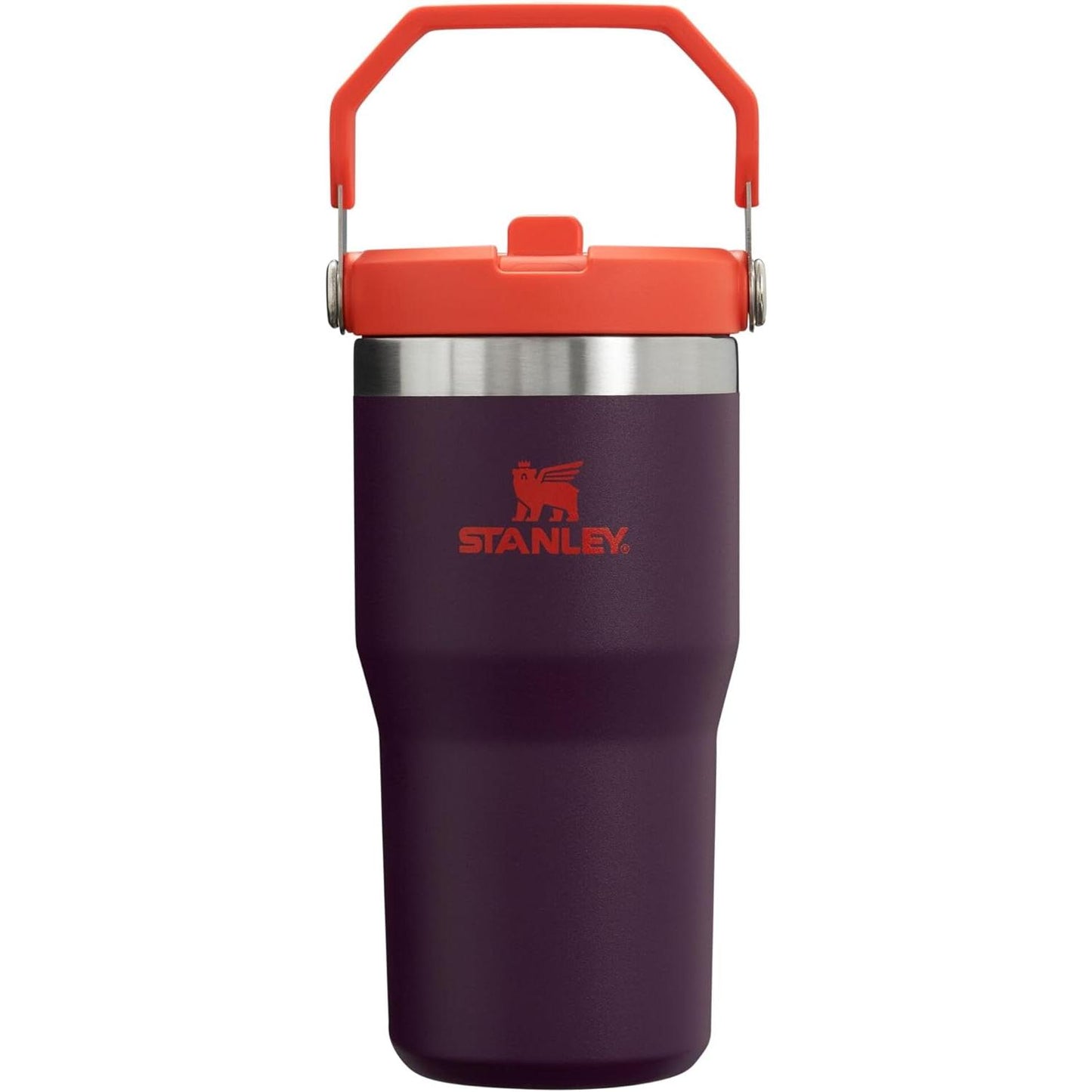 Iceflow Stainless Steel Tumbler with Straw - Vacuum Insulated Water Bottle for Home, Office or Car - Reusable Cup with Straw Leak Resistant Flip - Cold for 12 Hours or Iced for 2 Days (Polar)
