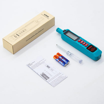 Detector de Fugas de Gas Natural Kiprim GD01A Portátil, Alarma Visual y Sonora, Sensibilidad Alta/Baja, Incluye Pilas – Para Propano, Metano y Gases Combustibles