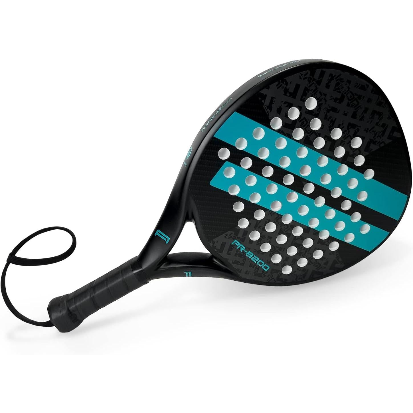 Paleta de pádel | Superficie de Fibra de Carbono con núcleo de espuma | EVA Memory Flex