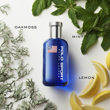 Polo Sport Eau de Toilette Hombre | Colonia Masculina Fresca & Limpia con Roble, Cítricos y Menta – Intensidad Media
