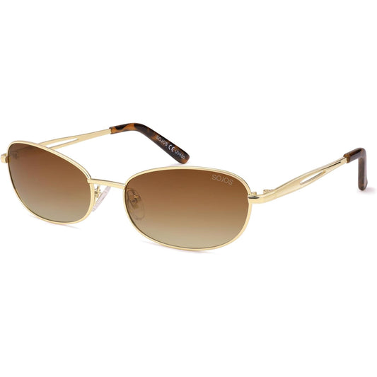 Lentes de Sol Retro Ovalados Unisex Sojos SJ1263, Polarizados, UV400, Estilo Vintage, Hombres y Mujeres