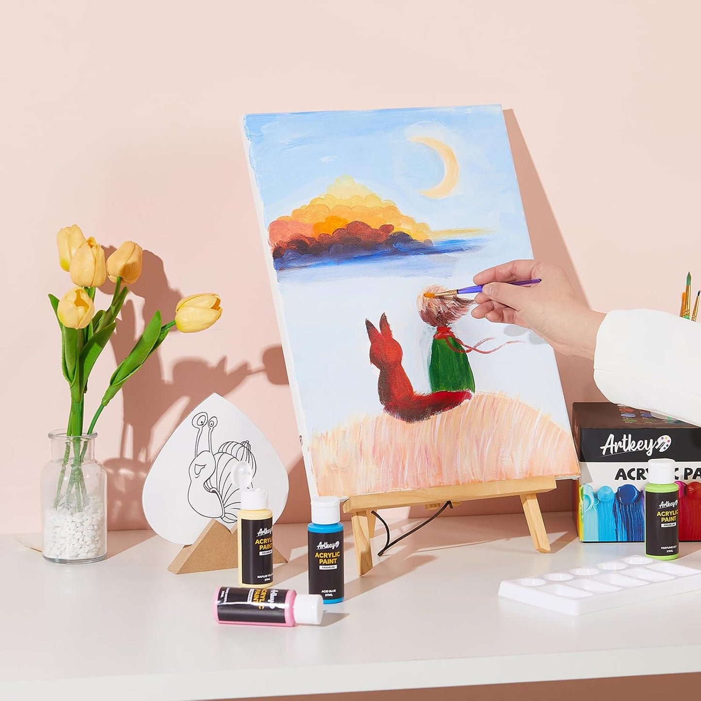 Set de 24 Colores de pintura acrílica