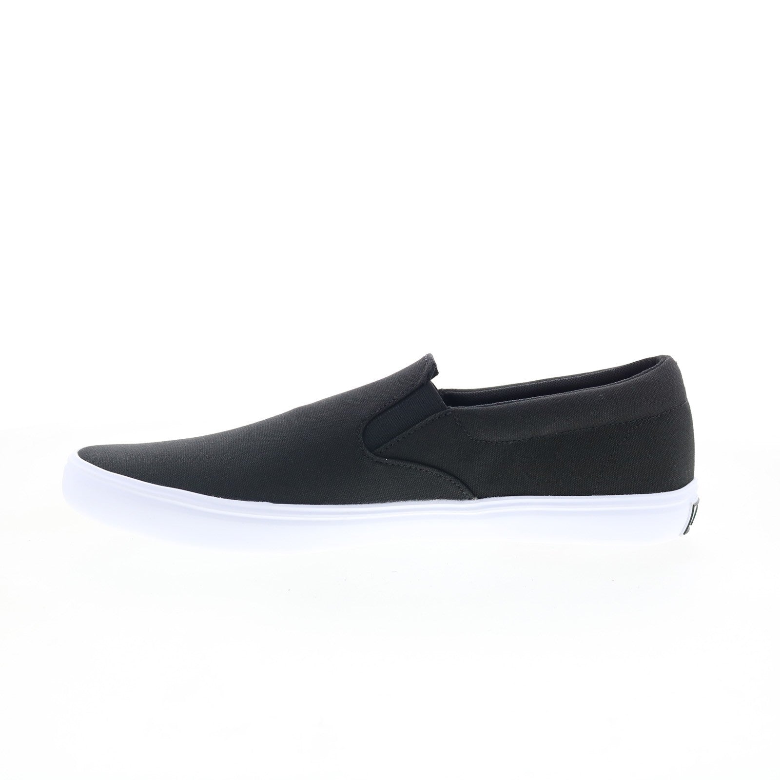 Zapatillas Lacoste Slip-On Base 224 1 CMA para Hombre, Lona Negra con Detalles Blancos, Lifestyle Originales