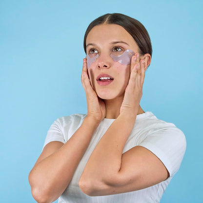 Florence by Mills Swimming Under Eye Gel Pads | Parches en Gel con Ácido Hialurónico y Vitamina B3 – Iluminan, Hidratan y Revitalizan la Mirada – 30 Pares (60 unidades) – Veganos & Cruelty-Free
